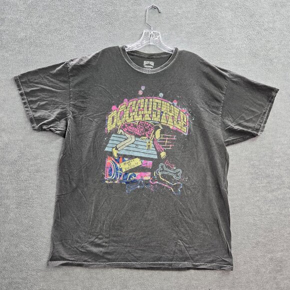 Death‎ Row Records Men Shirt XL Gray Doggystyle Snoop Doggy Dogg Hip Hop Tee